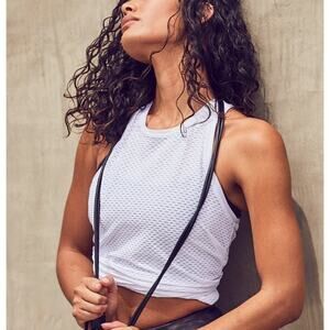 Koral Aerate Netz White Mesh Racerback Tank Top – Women’s Small, Made in USA